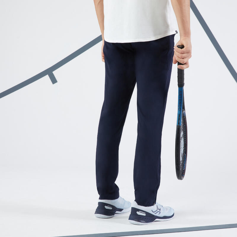 男款網球長褲TPA 500－軍藍色