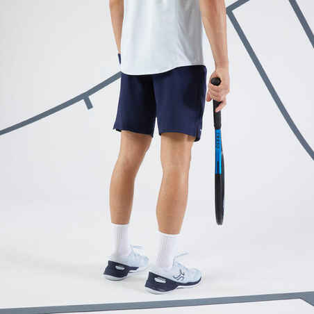 מכנסי טניס קצרים לגברים + - כחול נייבי