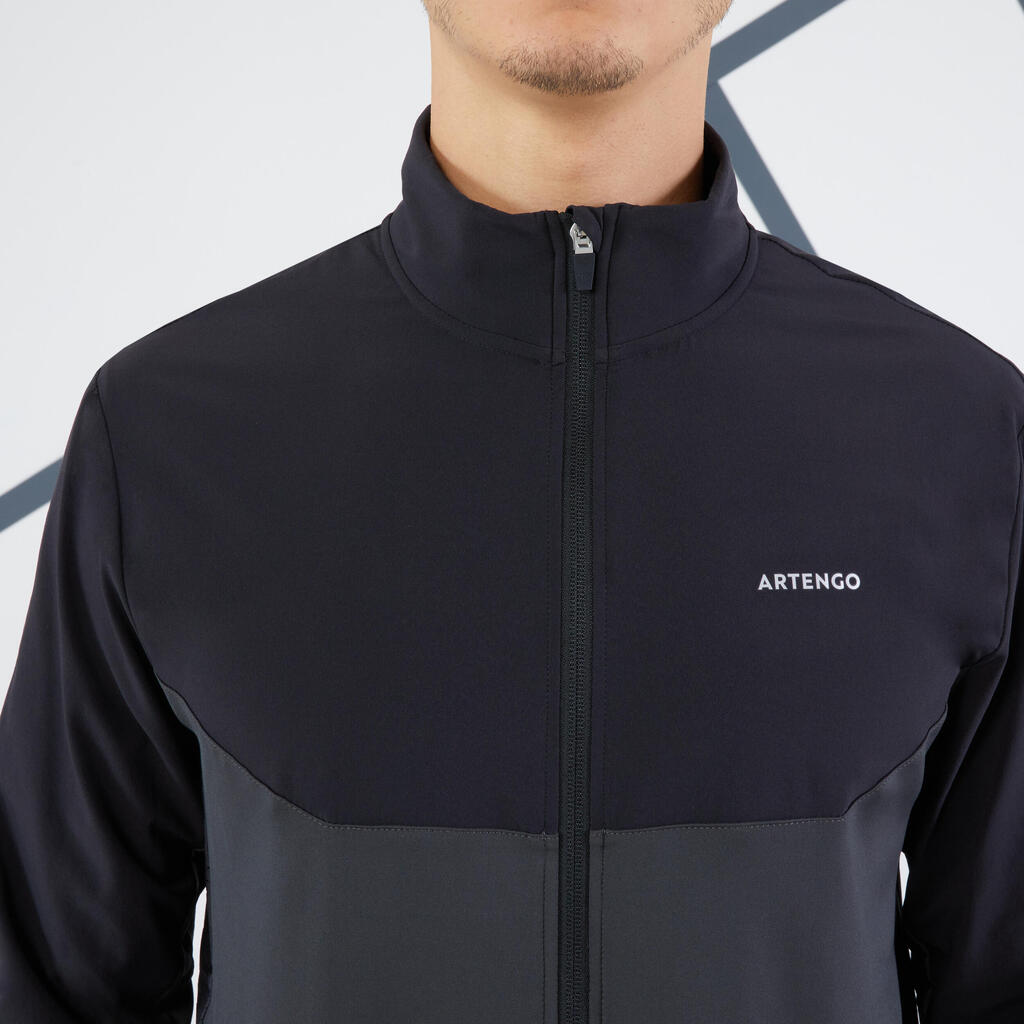 Men's Tennis Jacket Essential - Blue/White