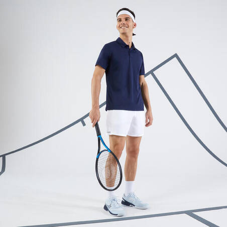 700 Tennis Badminton Padel Table Tennis and Squash Polo Shirt - Navy