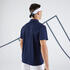 Men Tennis Short Sleeved Polo Shirt Dry 100 Navy Blue