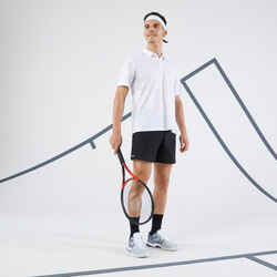 Ανδρικό κοντομάνικο μπλουζάκι πόλο για τένις Essential - Λευκό