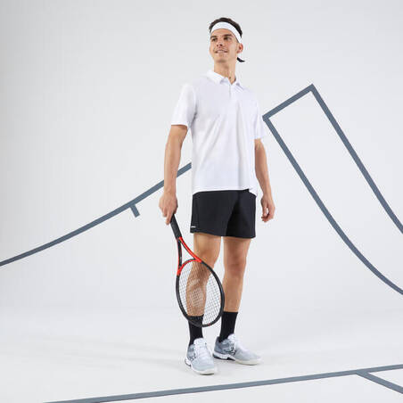 700 Tennis Badminton Padel Table Tennis Squash Polo Shirt - White