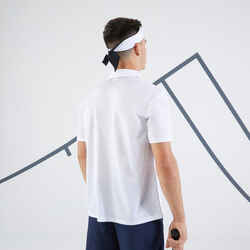 700 Tennis Badminton Padel Table Tennis Squash Polo Shirt - White