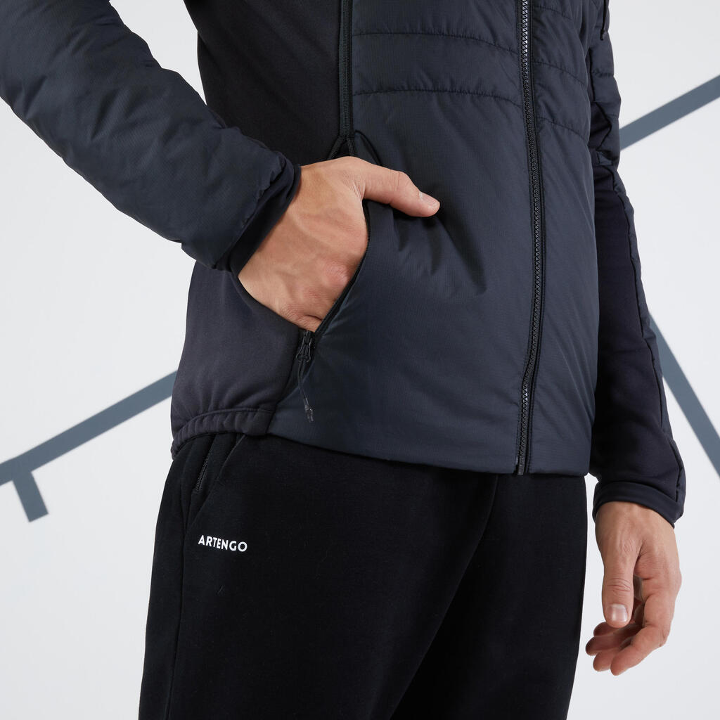 Men's Thermal Tennis Jacket - Black