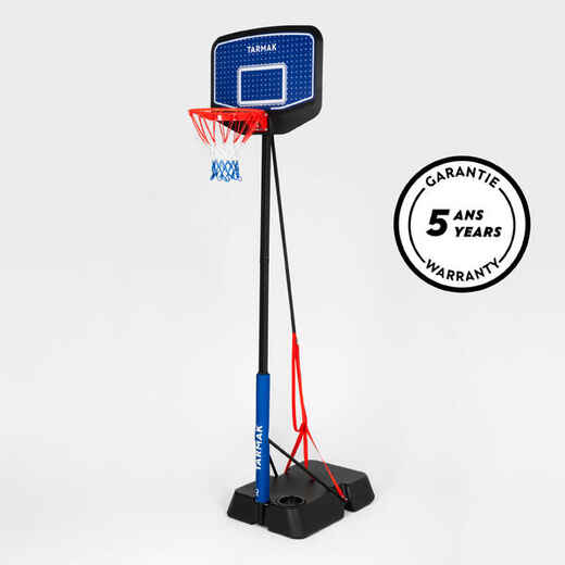 
      Kids' Adjustable (1.6m to 2.2m) Basketball Hoop on Stand K900 - Blue/Black
  