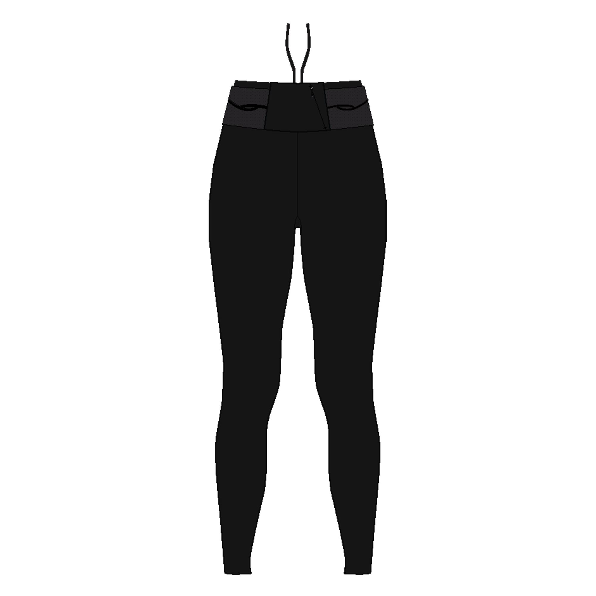 Women's Running& Trail Running Leggings KIPRUN Run 900 Light-black 27/27