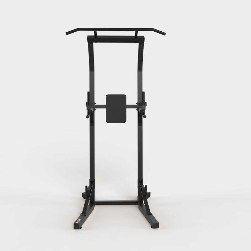 Chaise Romaine Réglable Noir et Rouge pour Fitness Musculation