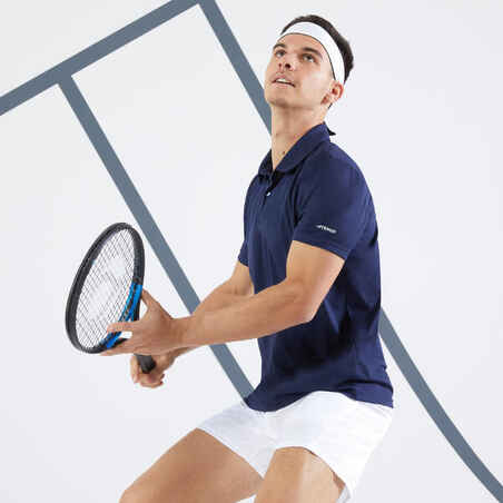 Herren Poloshirt kurzarm Tennis - Essential marineblau