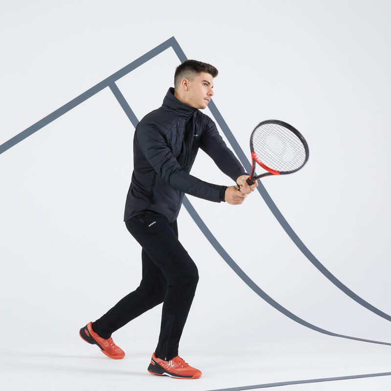 Thermo tennisjas voor heren zwart