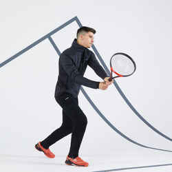 Men's Thermal Tennis Jacket - Black