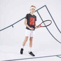 شورت لرياضة التنس 100 للأطفال - أبيض