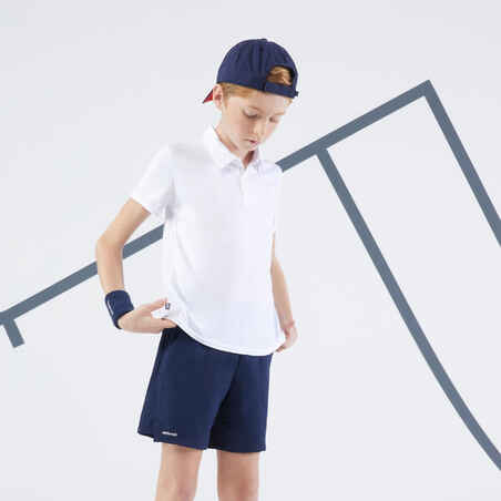 מכנסי טניס קצרים TSH Dry לילדים - כחול נייבי