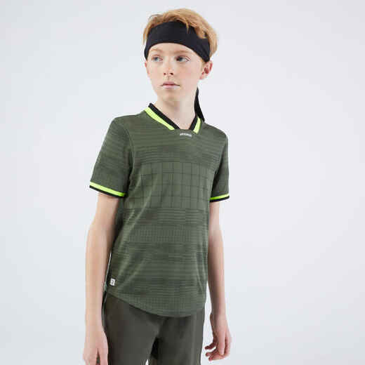 
      Berniukų teniso marškinėliai „Dry“, rusvai žalsvi
  