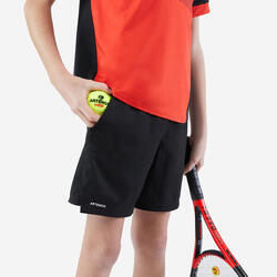 Tennisshort voor kinderen TSH Dry zwart