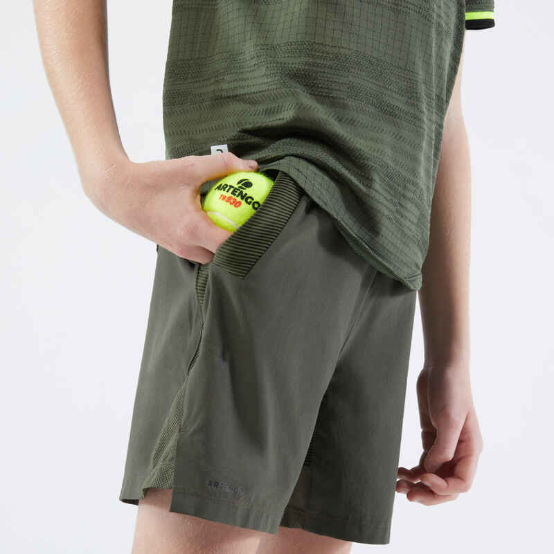 Jungen Tennis Shorts - Dry khaki Medien 1