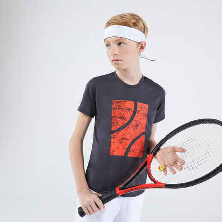 Boys' Tennis T-Shirt 100 - Grey