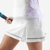 Suknja za tenis za djevojčice 900 bijela