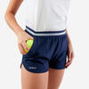 Tennisshort voor meisjes TSH500 marineblauw