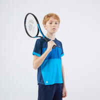 חולצת טניס Dry לבנים - כחול