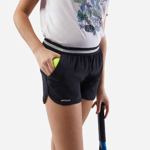 
      Tennis-Shorts Mädchen TSH500 schwarz
  