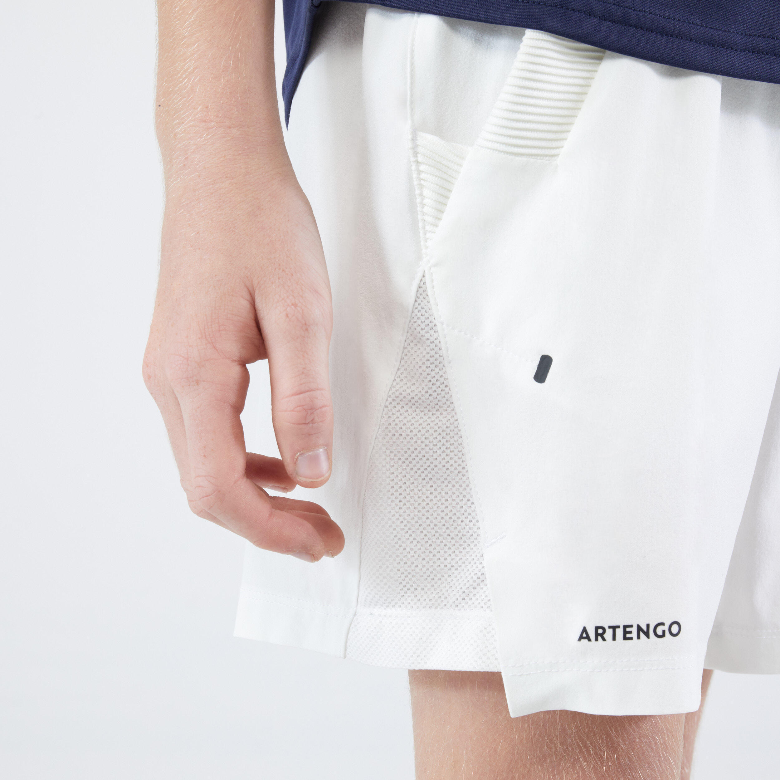 Boys' Tennis Shorts Dry - Off-White 3/5