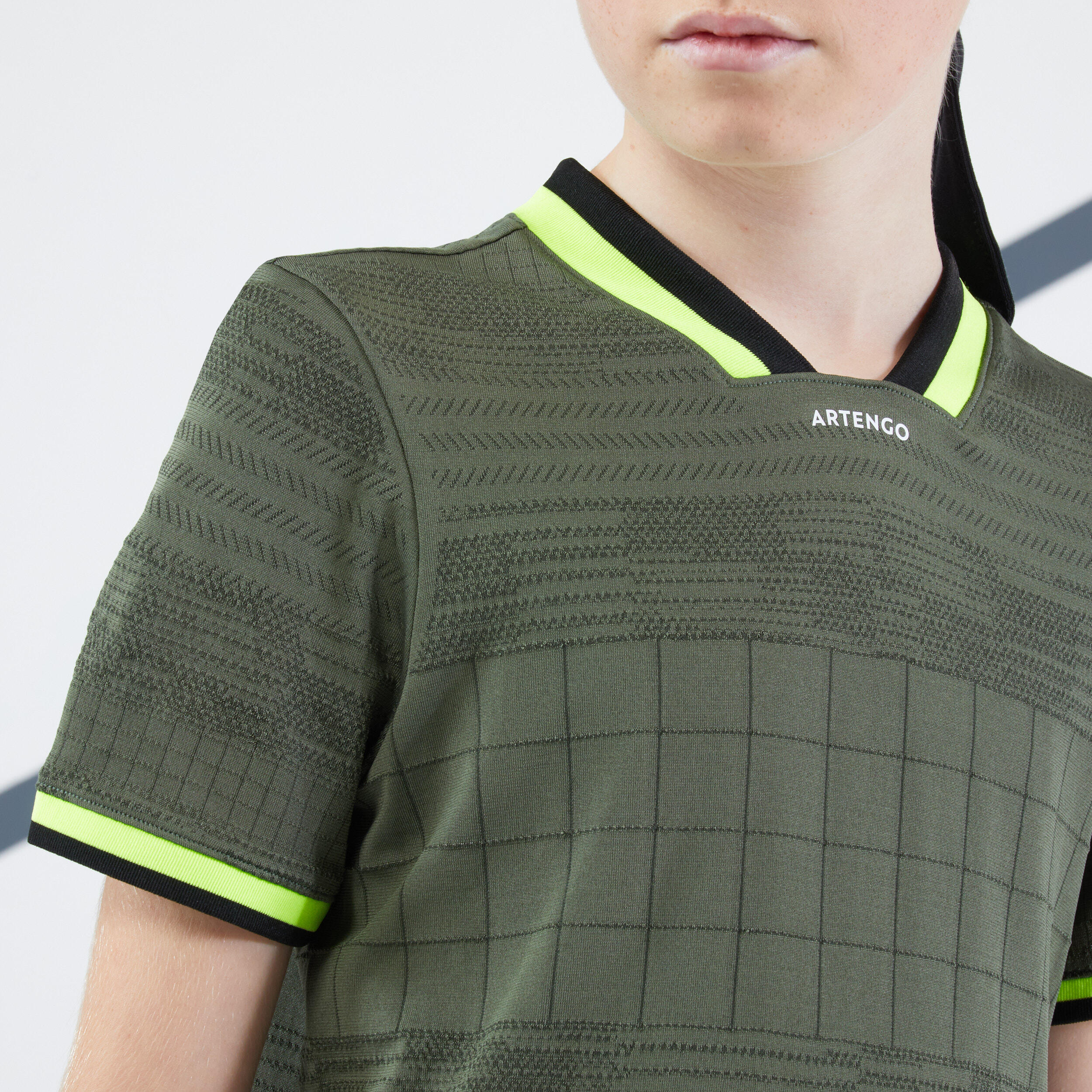 Boys' Tennis T-Shirt Dry - Khaki 3/9
