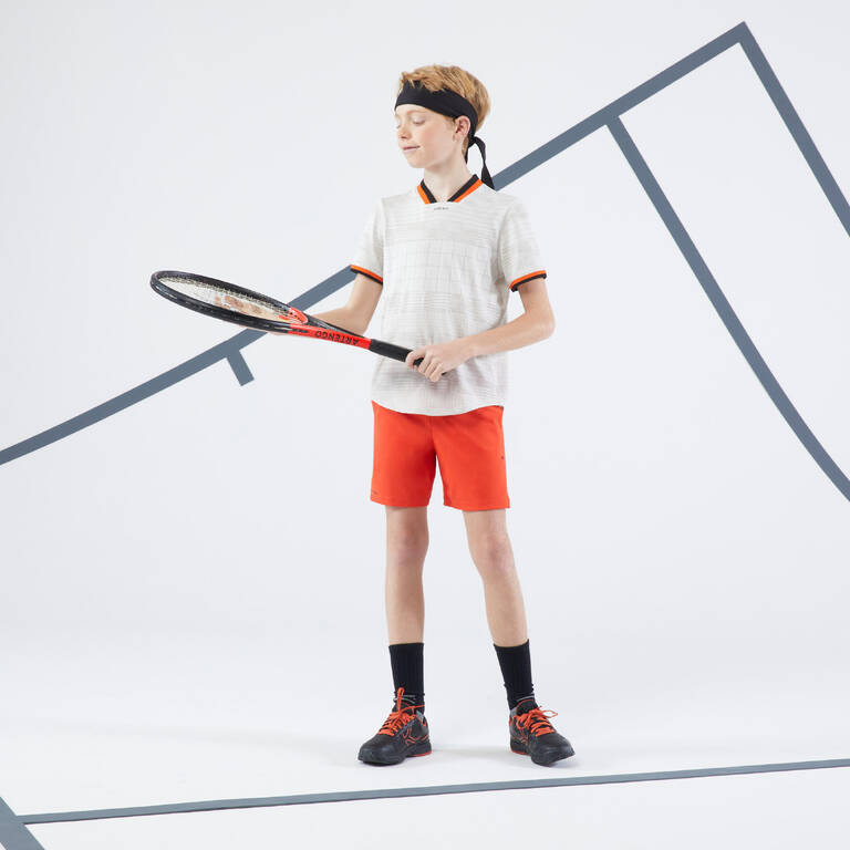 Boys' Tennis T-Shirt Dry - Off-White