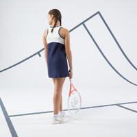 Teget-bela haljina za tenis za devojčice TDR 500