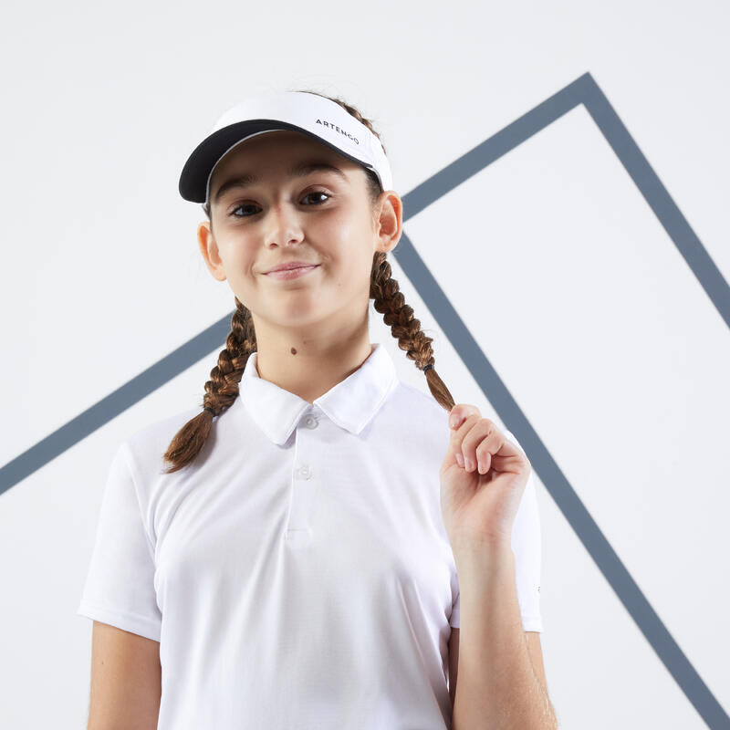 Polo de tennis enfant - TPO100 blanc