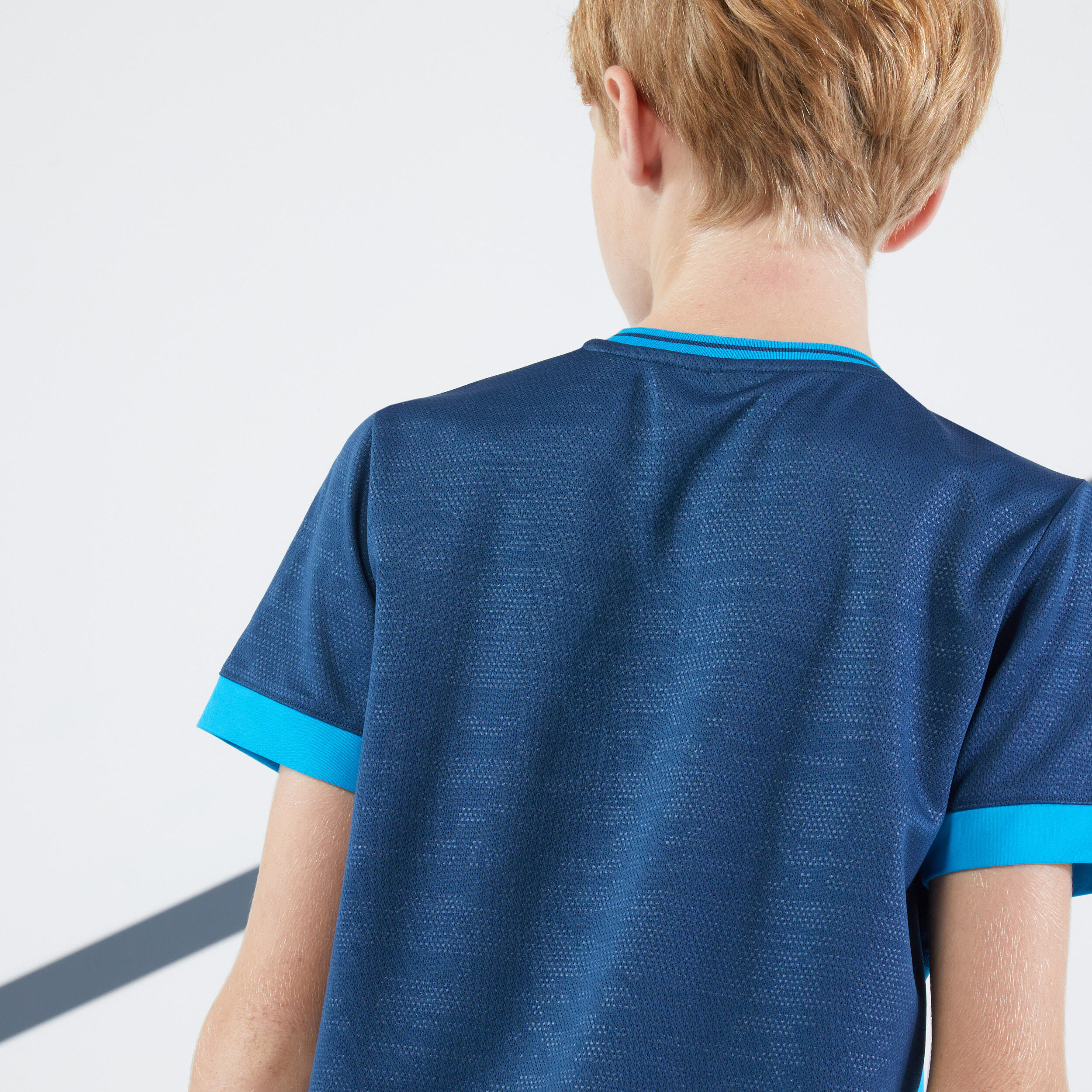 Boys' Tennis T-Shirt - Dry 500 Blue - ARTENGO