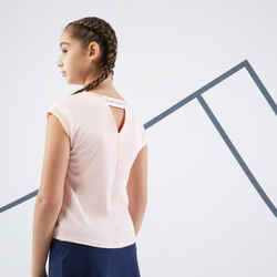 Μπλουζάκι τένις για κορίτσια TTS500 - Ροζ