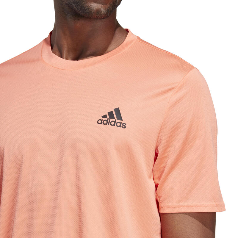 Camiseta Fitness Cardio Adidas Hombre Coral