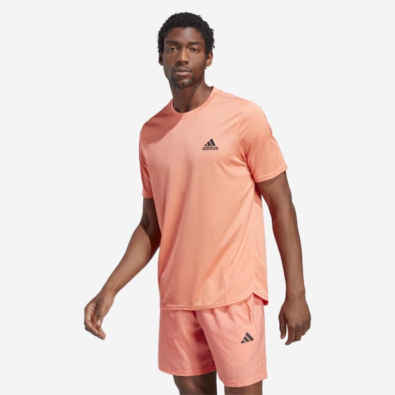 Camiseta Fitness Cardio Adidas Hombre Coral