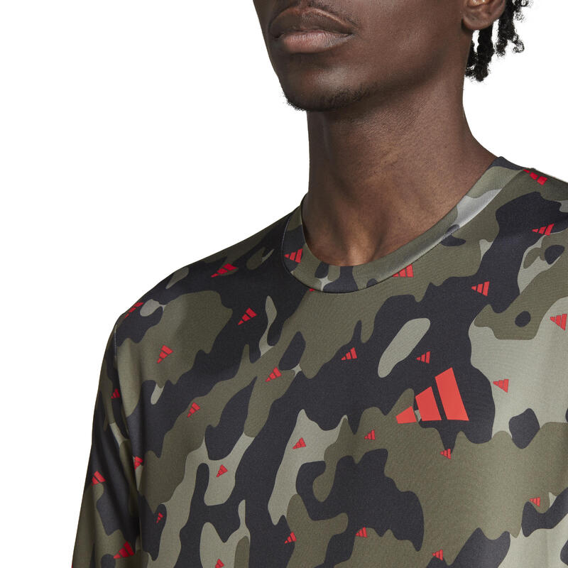 Camiseta Fitness Cardio adidas Camo Hombre