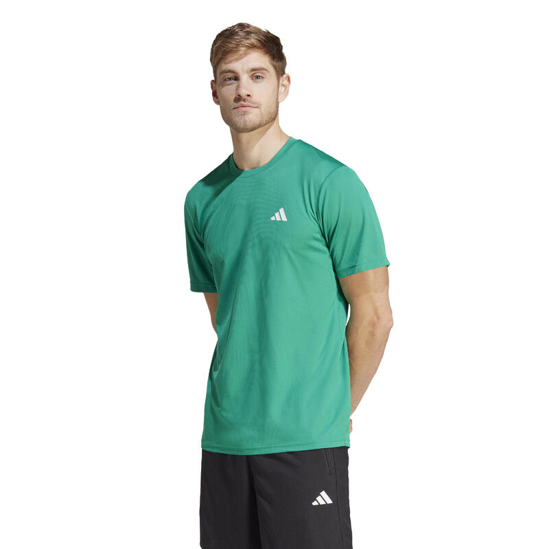 T-shirt uomo fitness Adidas verde