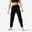 Pantalón jogger fitness 500 algodón Mujer Domyos negro
