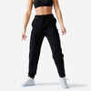 Women's Regular-Fit Fitness Bottoms 500 Essentials - Black