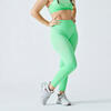 Mallas Leggings Fitness Verde Sin Costuras Talle Alto Bolsillo