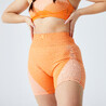 High-Waisted Seamless Fitness Bike Shorts - Orange