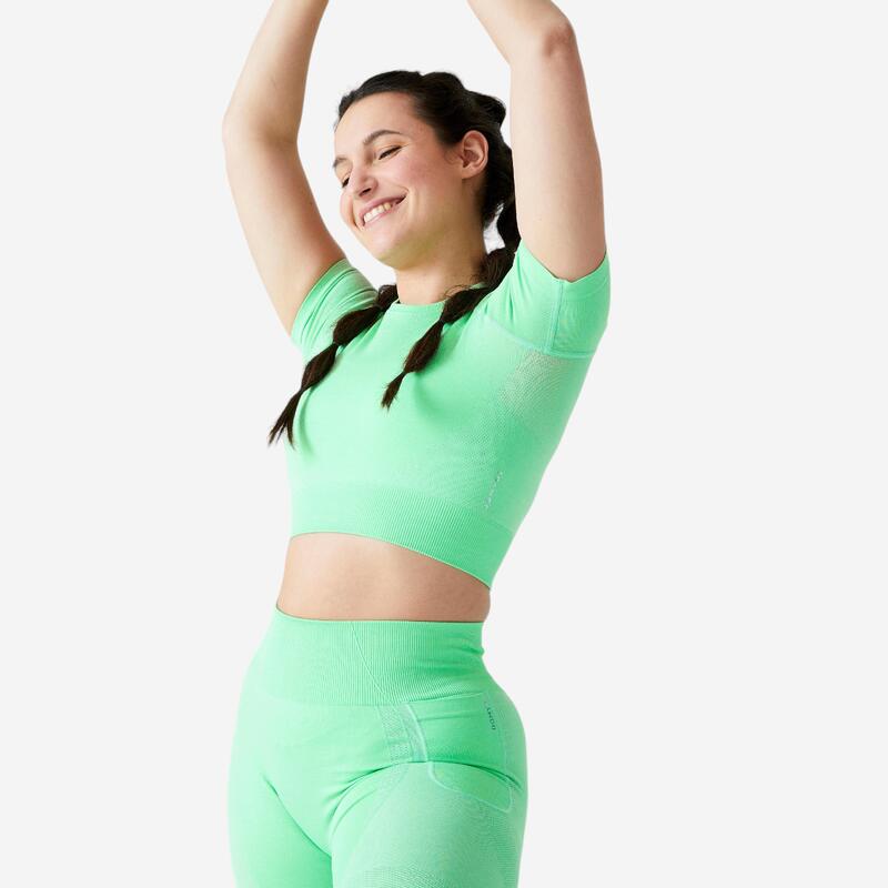 Koszulka fitness damska Domyos krótki rękaw
