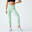 Legging 7/8 Fitness Femme Fit+ - 500 Imprimé Vert