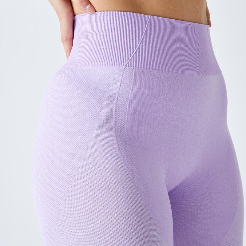 Legging poche téléphone taille haute Fitness Seamless Violet