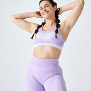 Women Medium Support Seamless Fitness Sports Bra 560 - Lilac