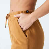 Women's Fitness Bottoms 500 Essentials - Hazelnut