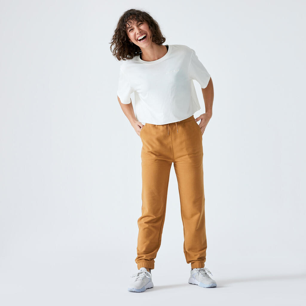 Women's Cotton Jogging Bottoms - Purple