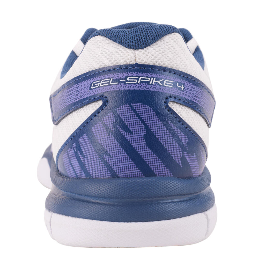 Damen Volleyball Hallenschuhe - Asics Gel Spike 4 weiss/blau/violett