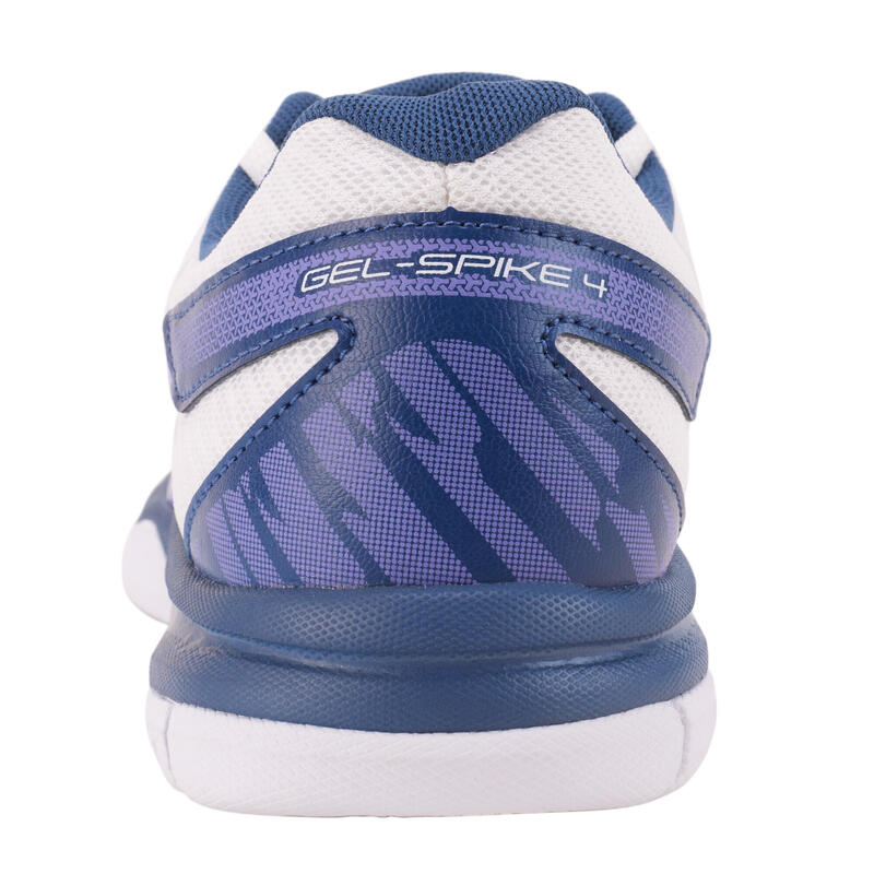 Zapatillas de voleibol Mujer Asics Gel Spike 4 blanco, azul y violeta.