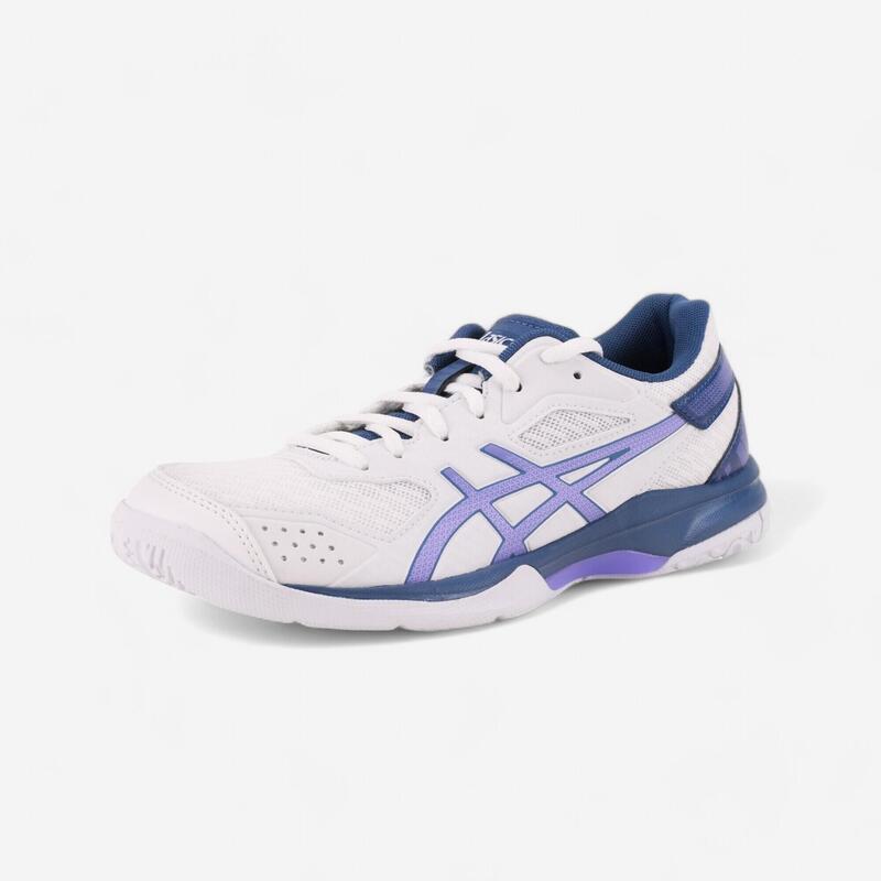 Damen Volleyball Hallenschuhe - Asics Gel Spike 4 weiss/blau/violett