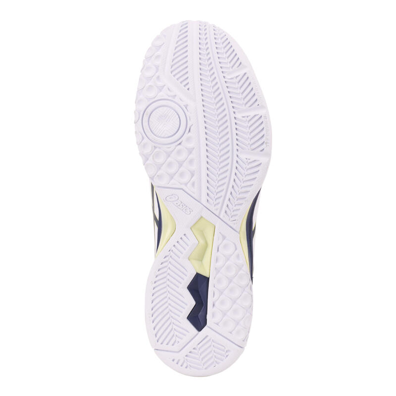Zapatillas de voleibol hombre Asics Gel Spike 4 blanco, azul y amarillo